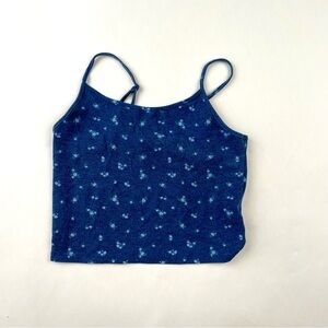 American Eagle Outfitters Blue Ribbed Top